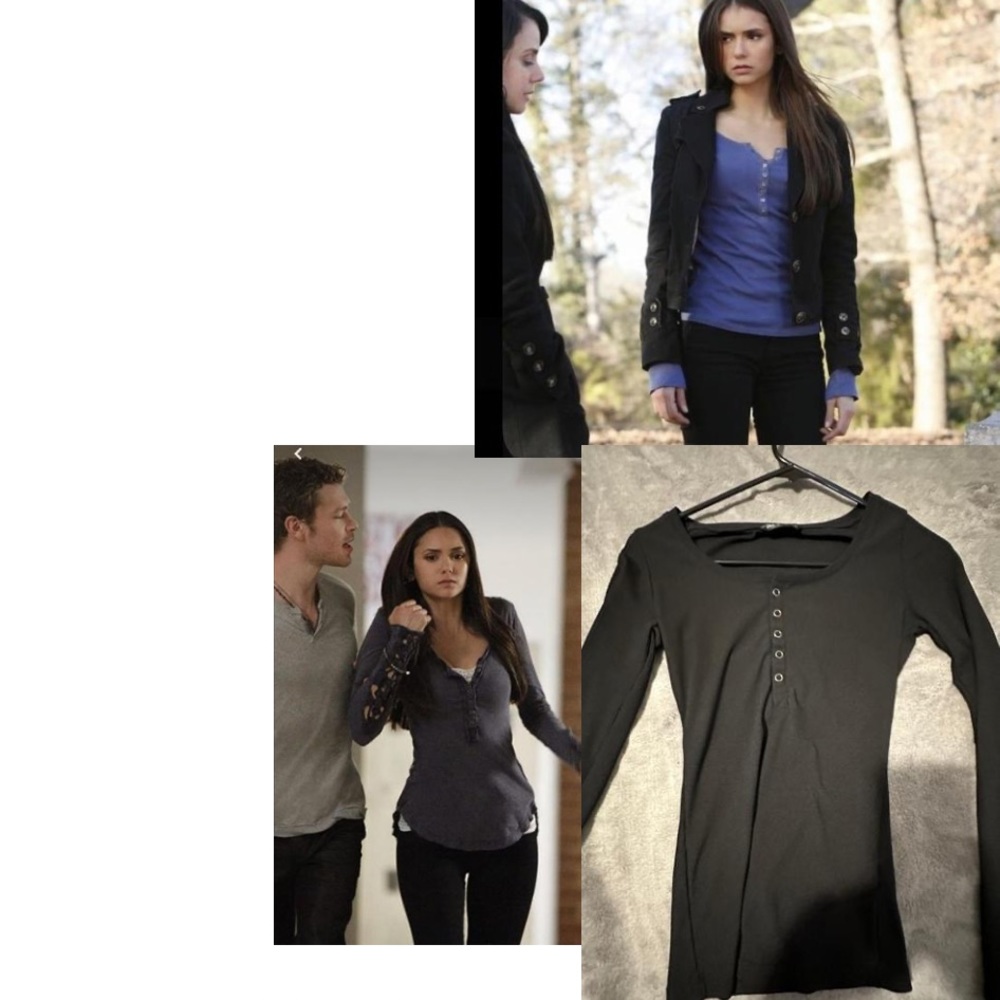 Black top similar to elena gilbert fits m and s